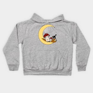 Happy Mushies in Color Kids Hoodie